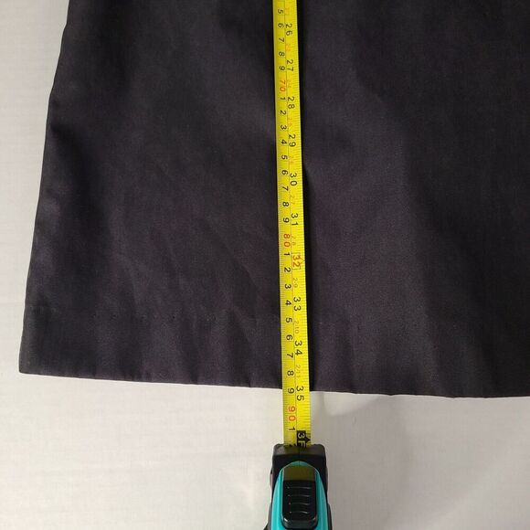 London Fog Woman's Black Over Sized Trench Coat Small Petite Hidden Buttons Fall - Picture 16 of 16